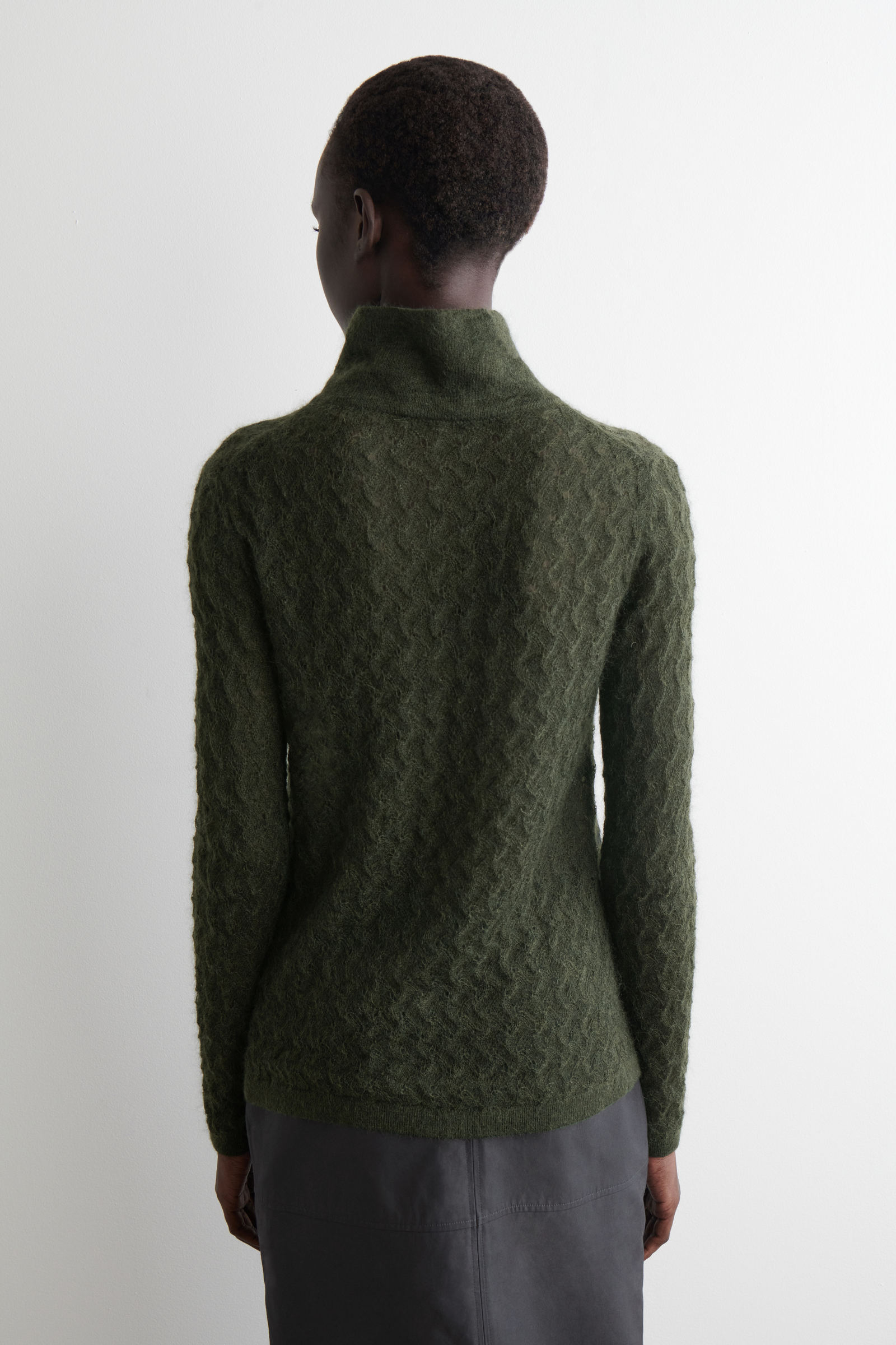 POINTELLE-KNIT MOHAIR JUMPER ポインテール編みモヘアセーター