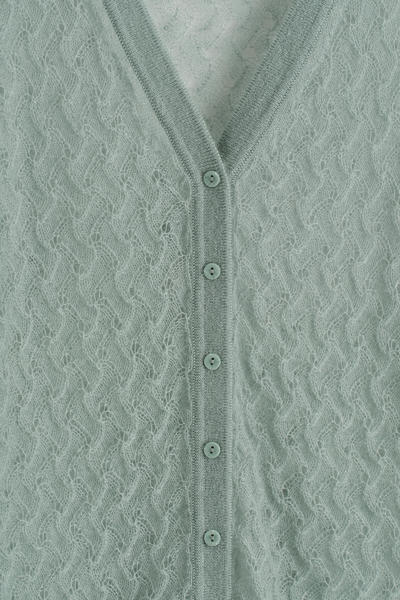 COS ポインテール編みモヘアカーディガン