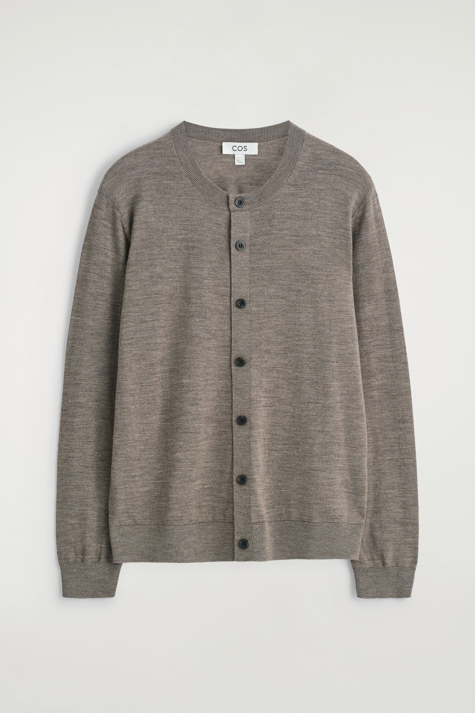 MERINO WOOL CREW-NECK CARDIGAN メリノウールクルーネック