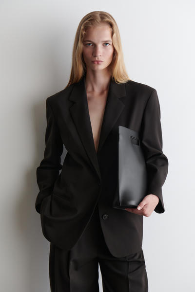 COS メリノウールブレンドブレザー