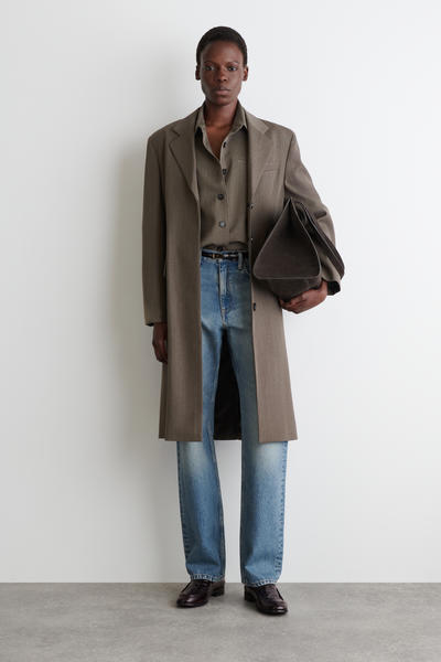 COS クロコダイル風レザーローファー