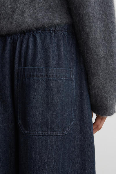 COS クロップドデニムワイドレッグトラウザーズ