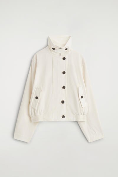 COS コーデュロイファネルネックジャケット