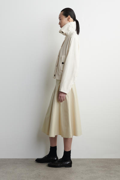 COS コーデュロイファネルネックジャケット