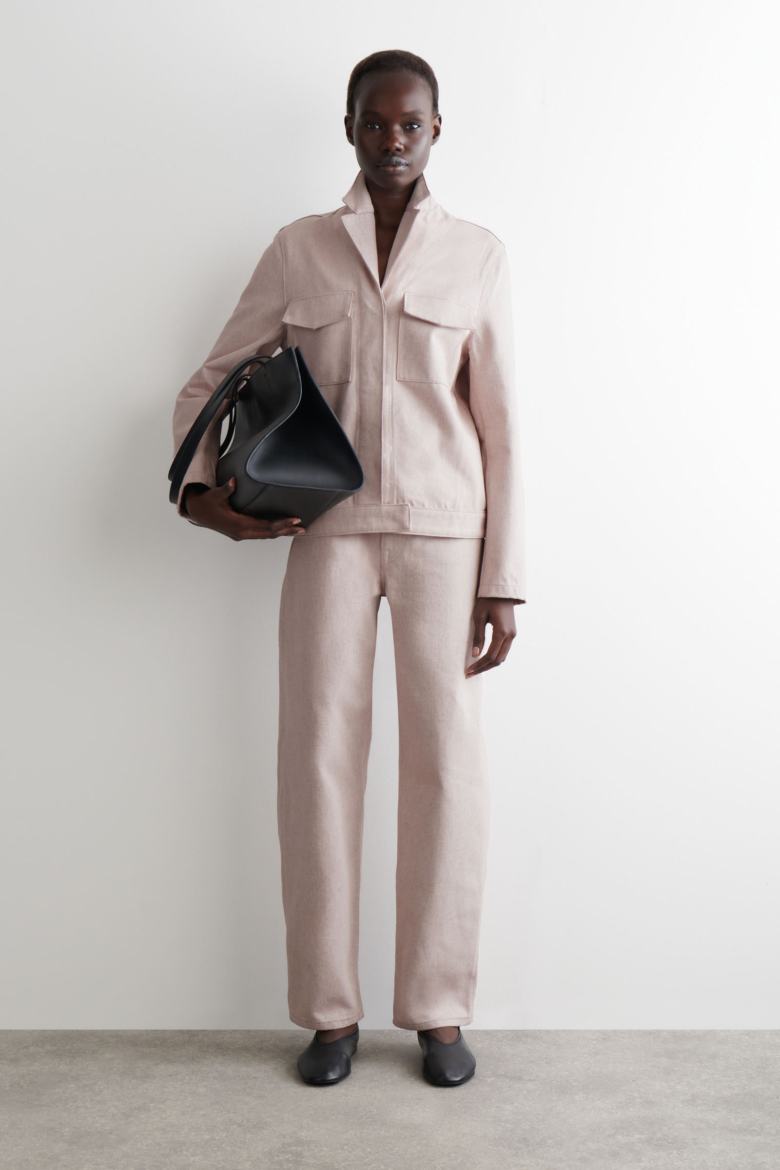 DENIM UTILITY JACKET デニムユーティリティジャケット ライトピンク