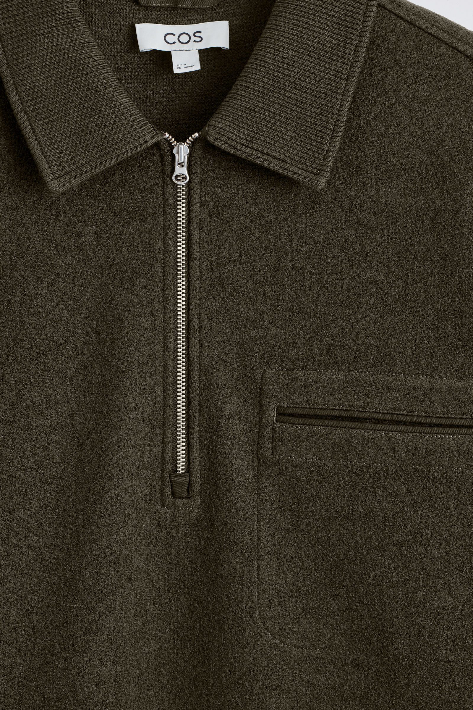 BOILED-WOOL ZIP-UP POLO JUMPER ボイルドウールジップアップポロ