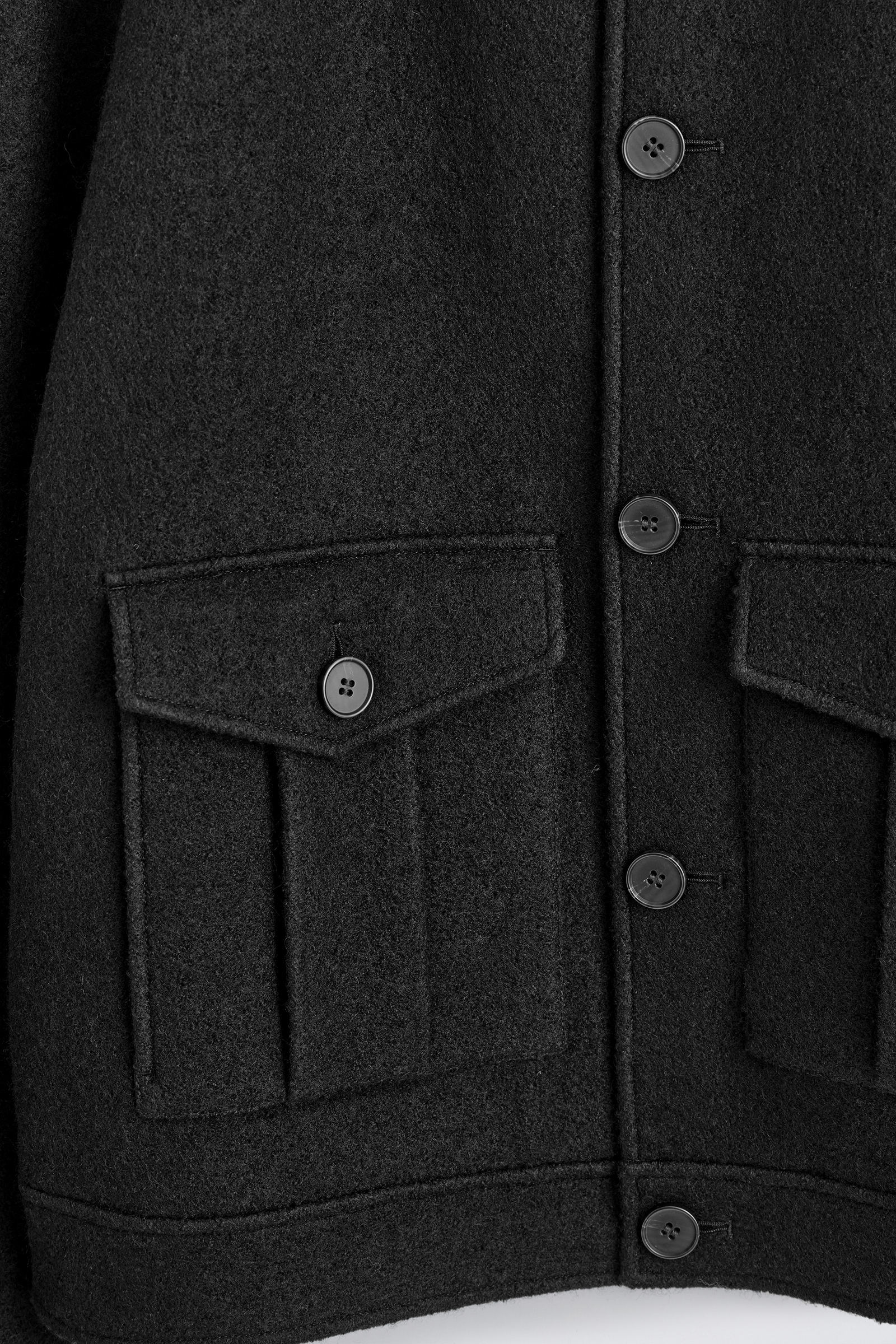 COS オーバーサイズ ボイルウールジャケット OVERSIZED BOILED-WOOL JACKET オーバーサイズ ボイルウールジャケット