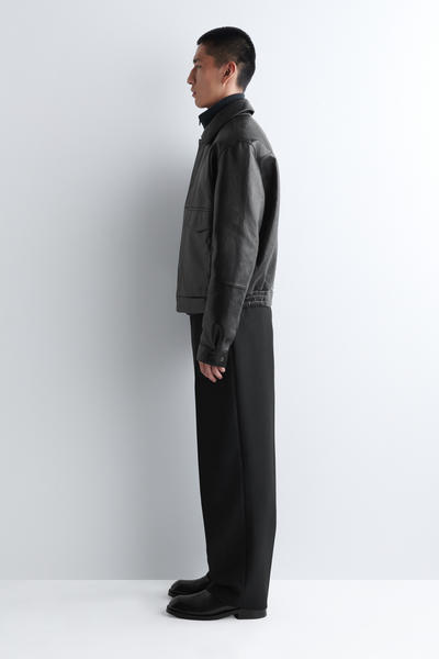COS レザーブルゾンジャケット