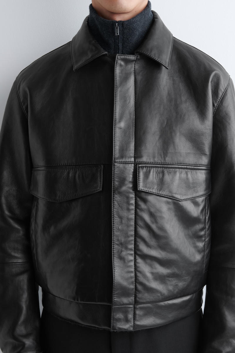 LEATHER BLOUSON JACKET レザーブルゾンジャケット｜COS コス