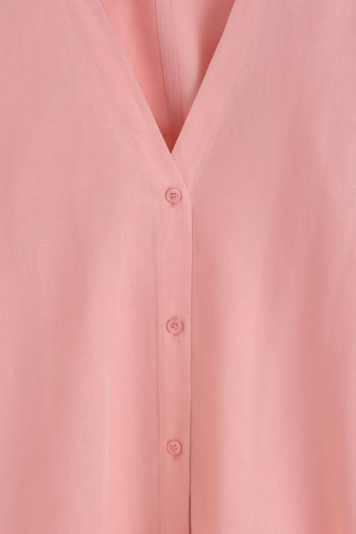 COS Vネック リネンコットンシャツ