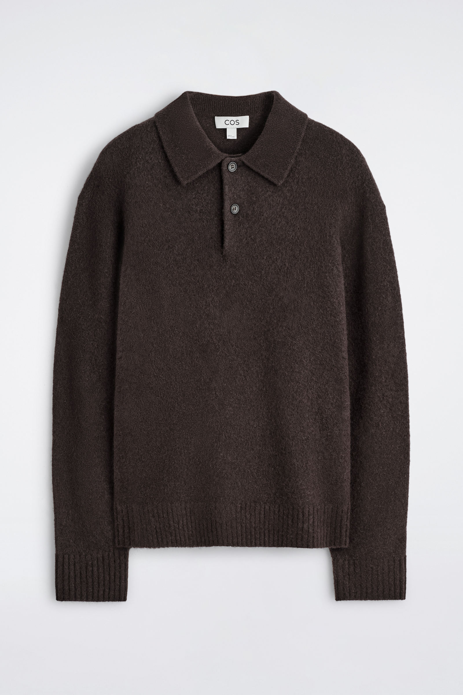 BRUSHED-WOOL POLO SHIRT ブラッシュドウールポロシャツ ダーク