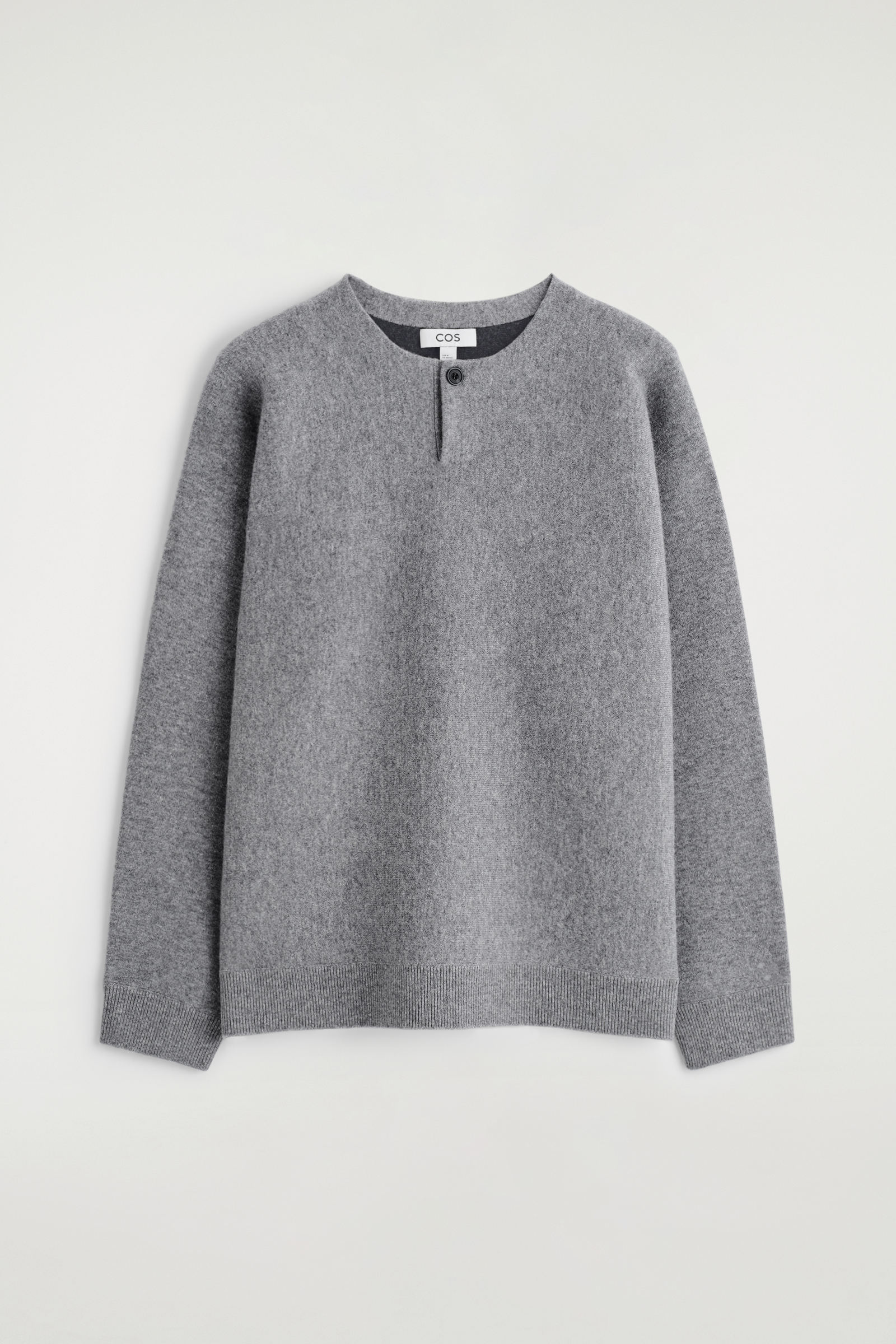 DOUBLE-FACED MERINO WOOL HENLEY JUMPER ダブルフェイスメリノウール