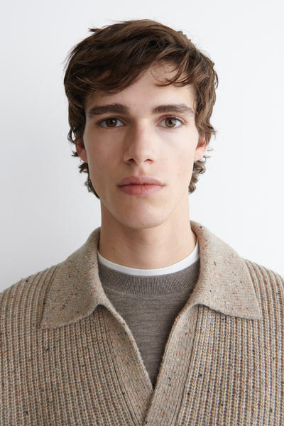 COS ドネガル風ウールポロセーター