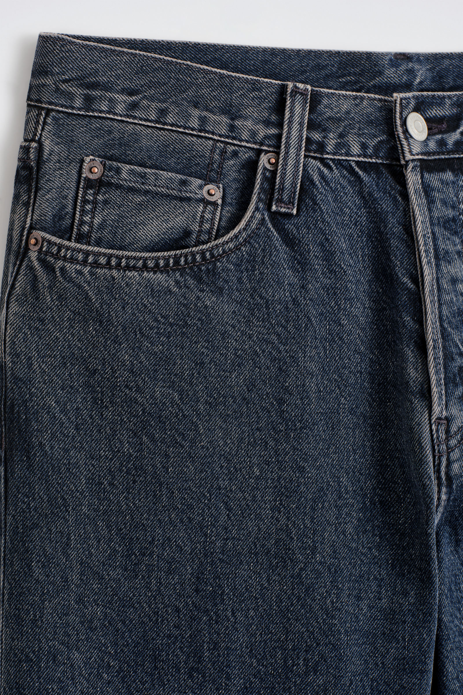 RIDER STRAIGHT-LEG JEANS ライダーストレートレッグジーンズ ダーク