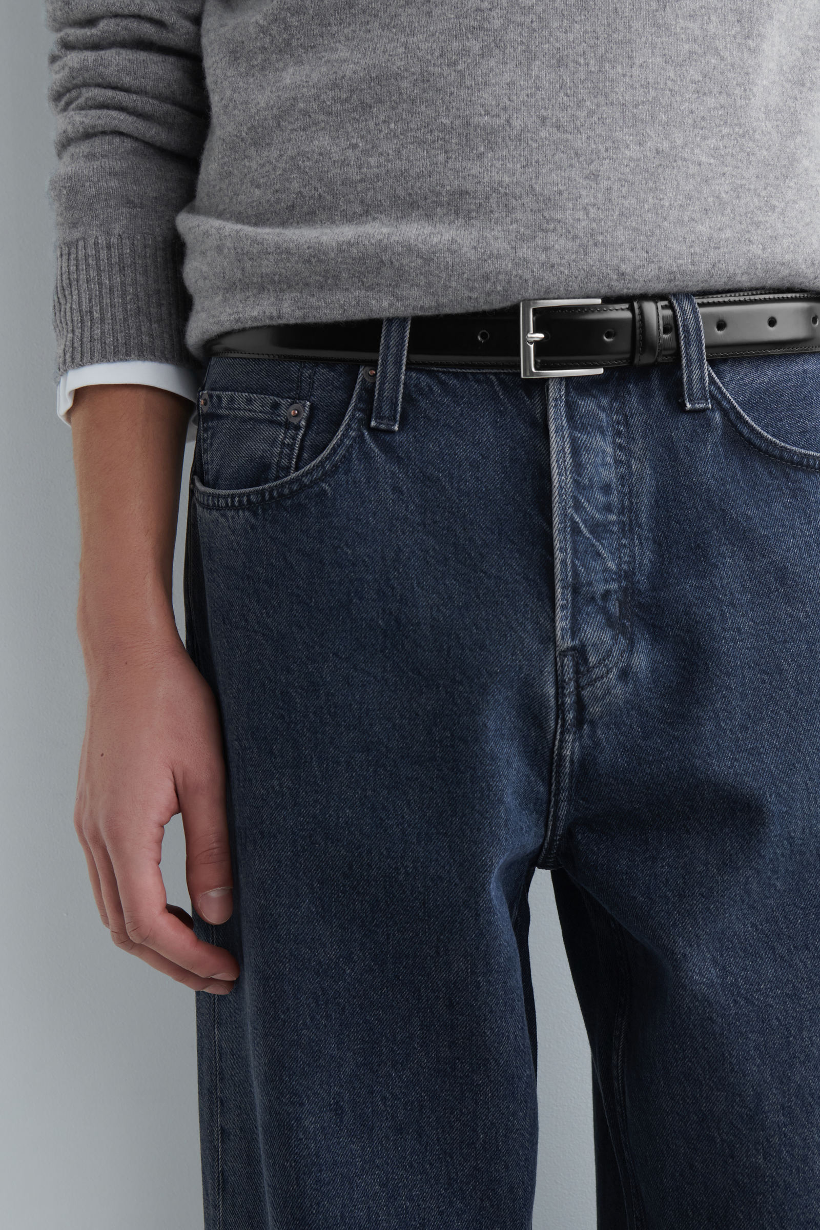 ダークブルー ストレートレッグパンツ サイズ3 RIDER STRAIGHT-LEG JEANS ライダーストレートレッグジーンズ ダーク