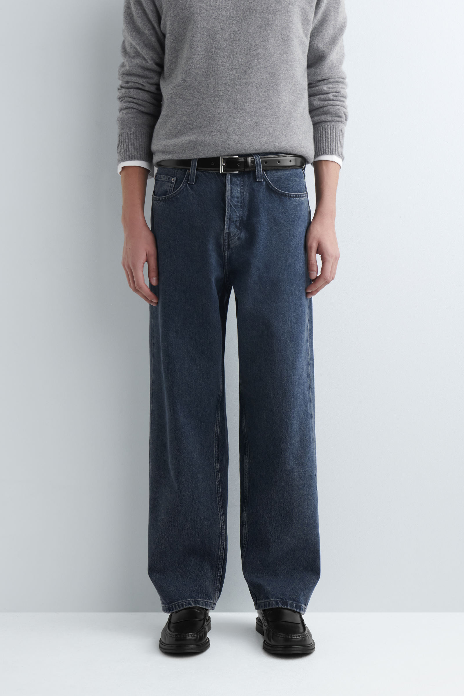 RIDER STRAIGHT-LEG JEANS ライダーストレートレッグジーンズ ダーク