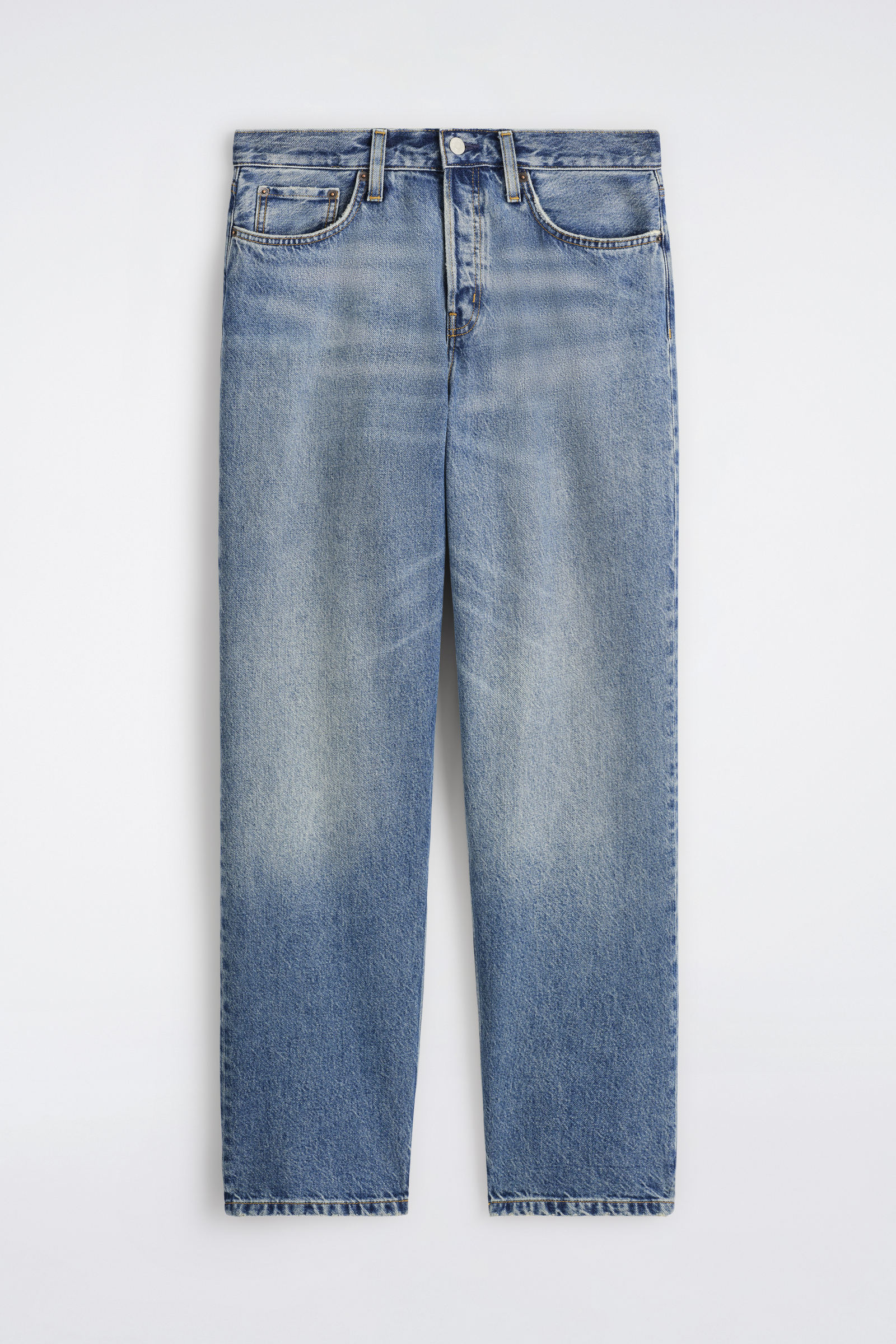 RIDER STRAIGHT-LEG JEANS ライダーストレートレッグジーンズ フェード