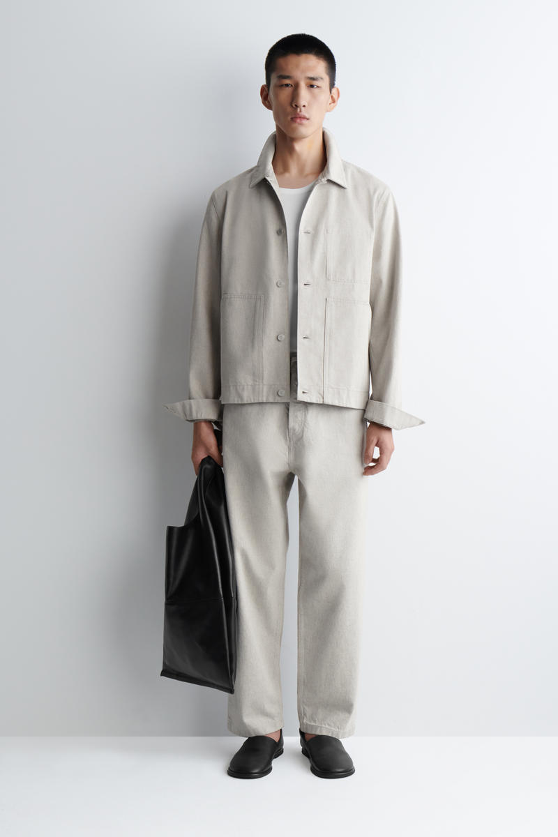 RINSED-DENIM JACKET リンスドデニムジャケット ベージュ｜COS コス