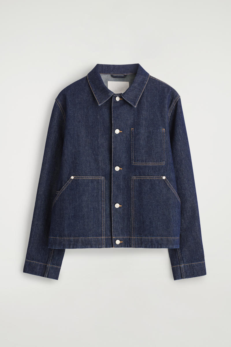 RINSED-DENIM JACKET リンスドデニムジャケット ダークブルー｜COS