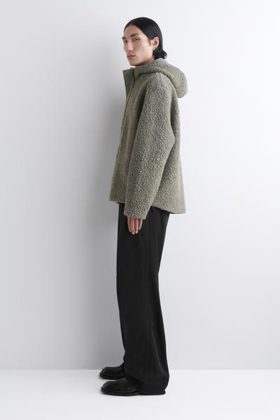 COS フード付きテディジャケット