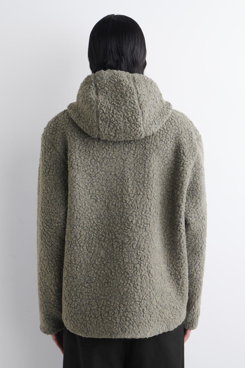 COS フード付きテディジャケット