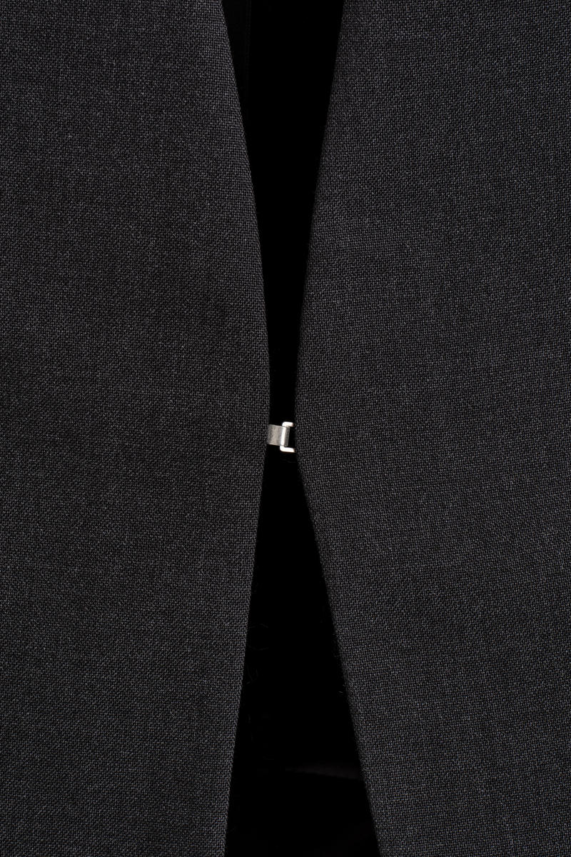 COS ノーカラーウールブレザー