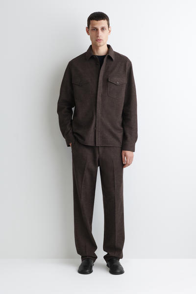 COS ボイルドウールオーバーシャツ