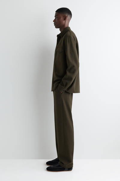 COS ボイルドウールオーバーシャツ