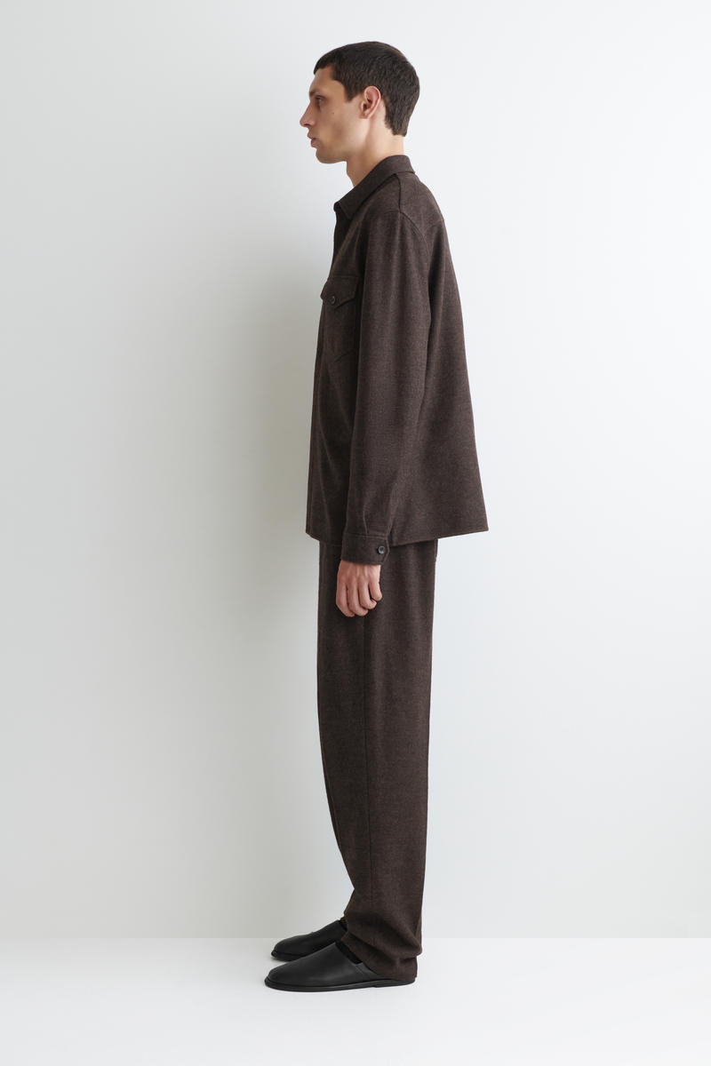 COS ボイルドウールオーバーシャツ