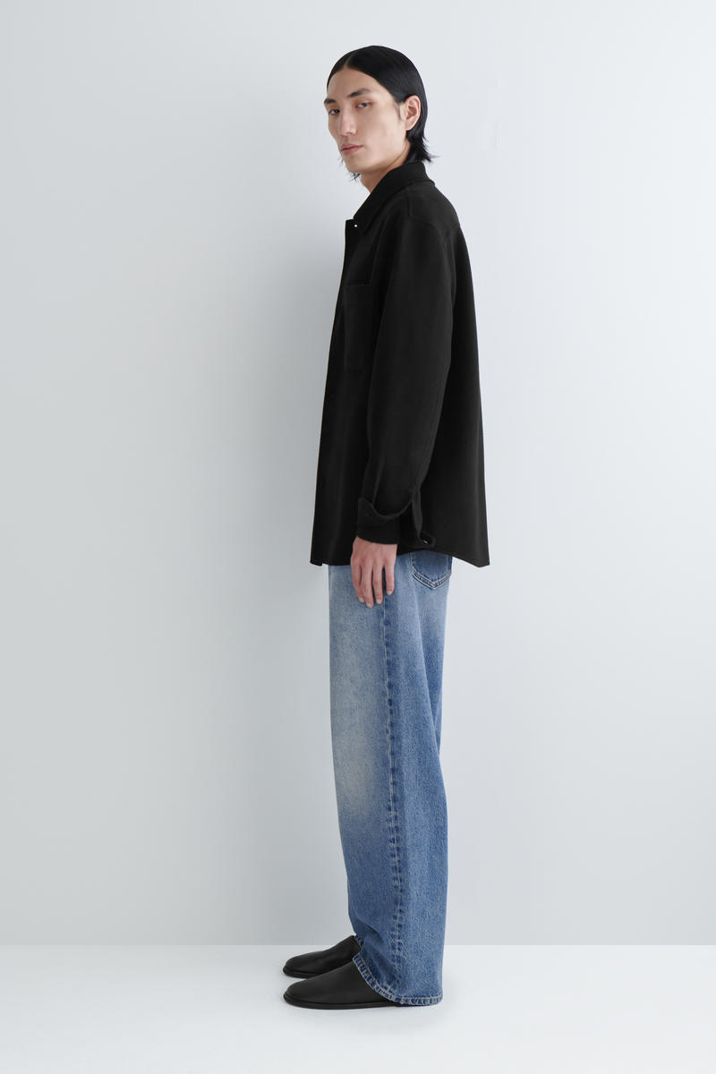 COS スプリットウールオーバーシャツ