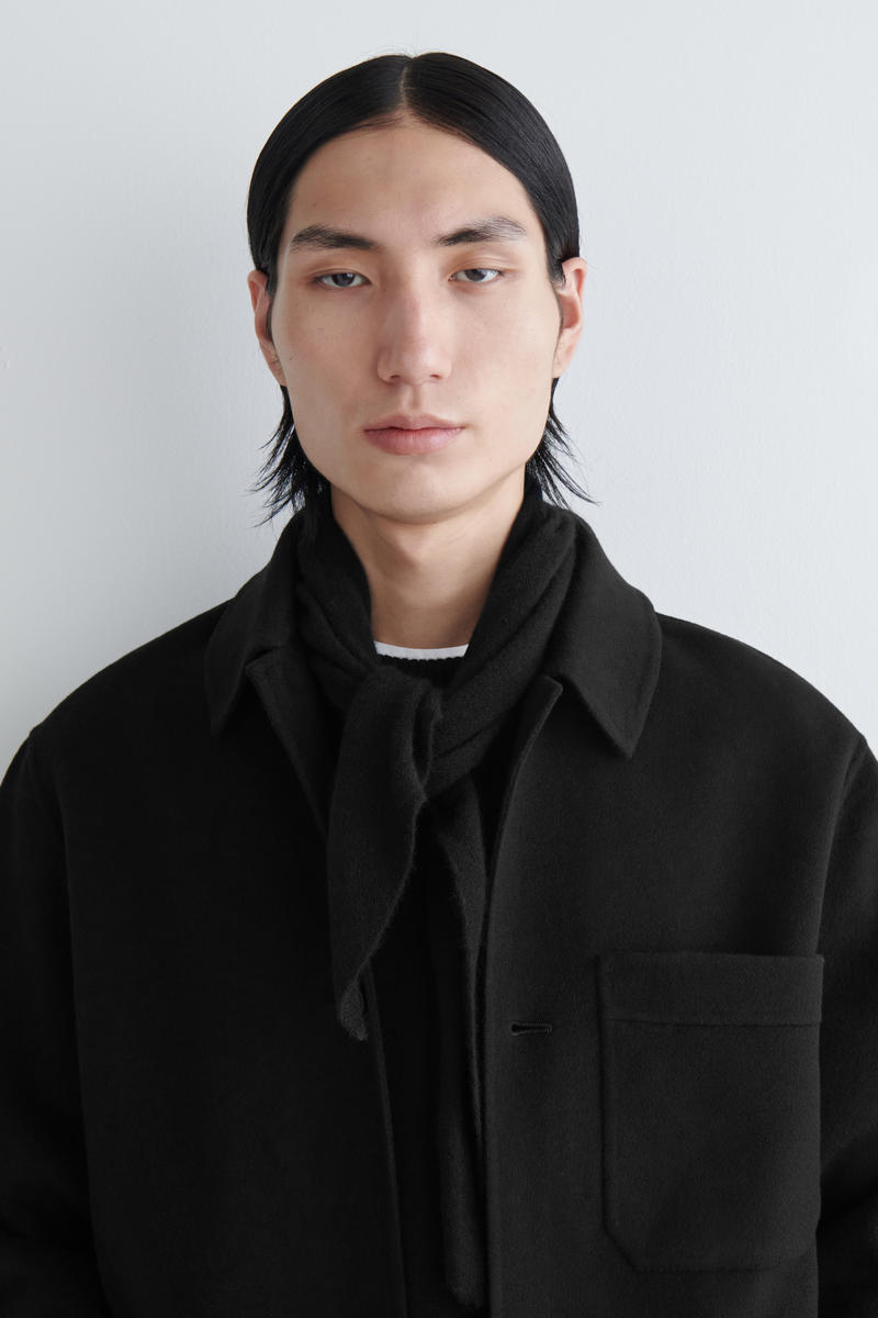 COS スプリットウールオーバーシャツ