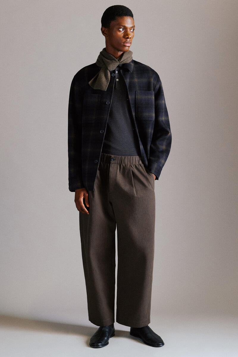 DOUBLE-FACED WOOL OVERSHIRT ダブルフェイスウールオーバーシャツ