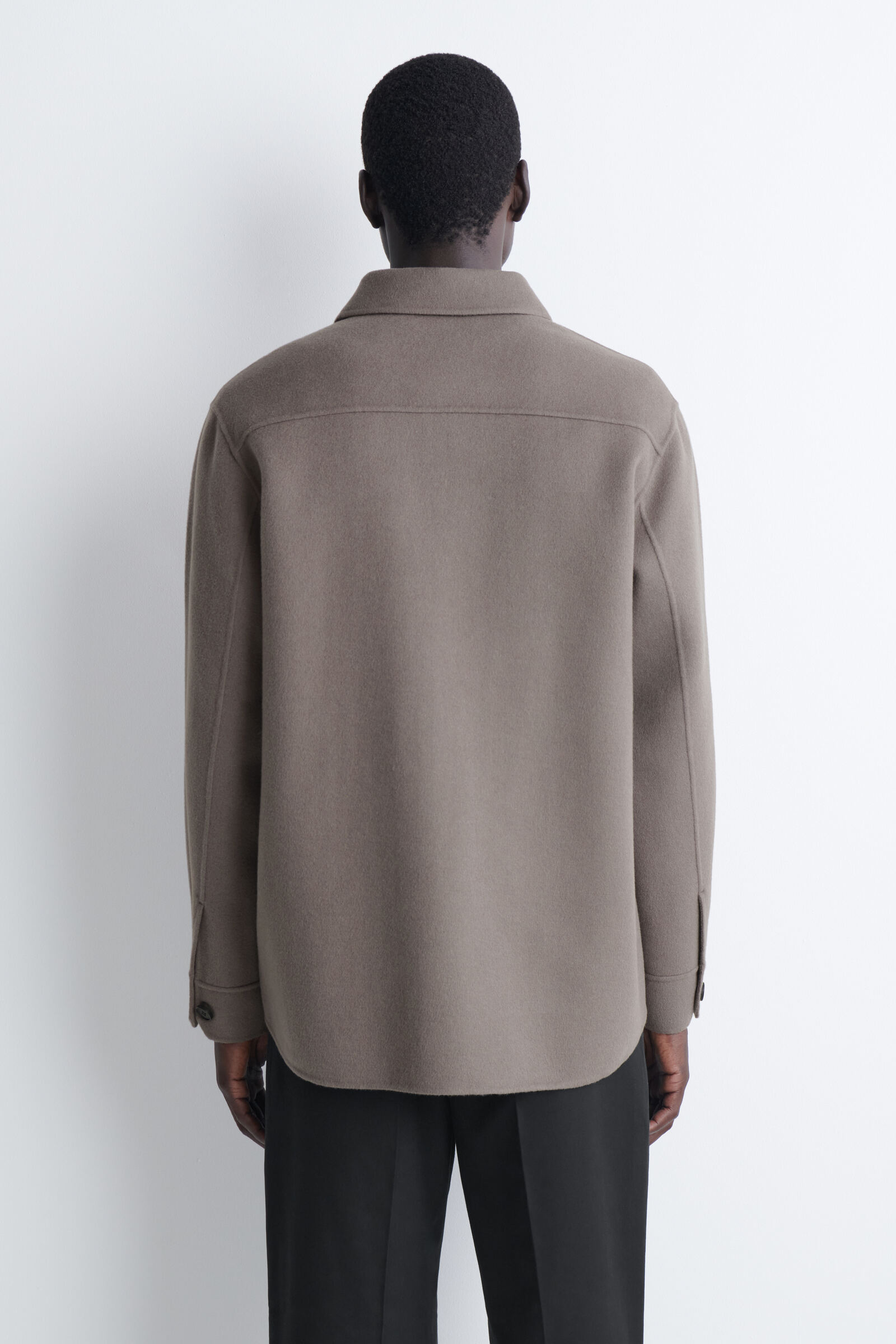 DOUBLE-FACED WOOL OVERSHIRT ダブルフェイスウールオーバーシャツ