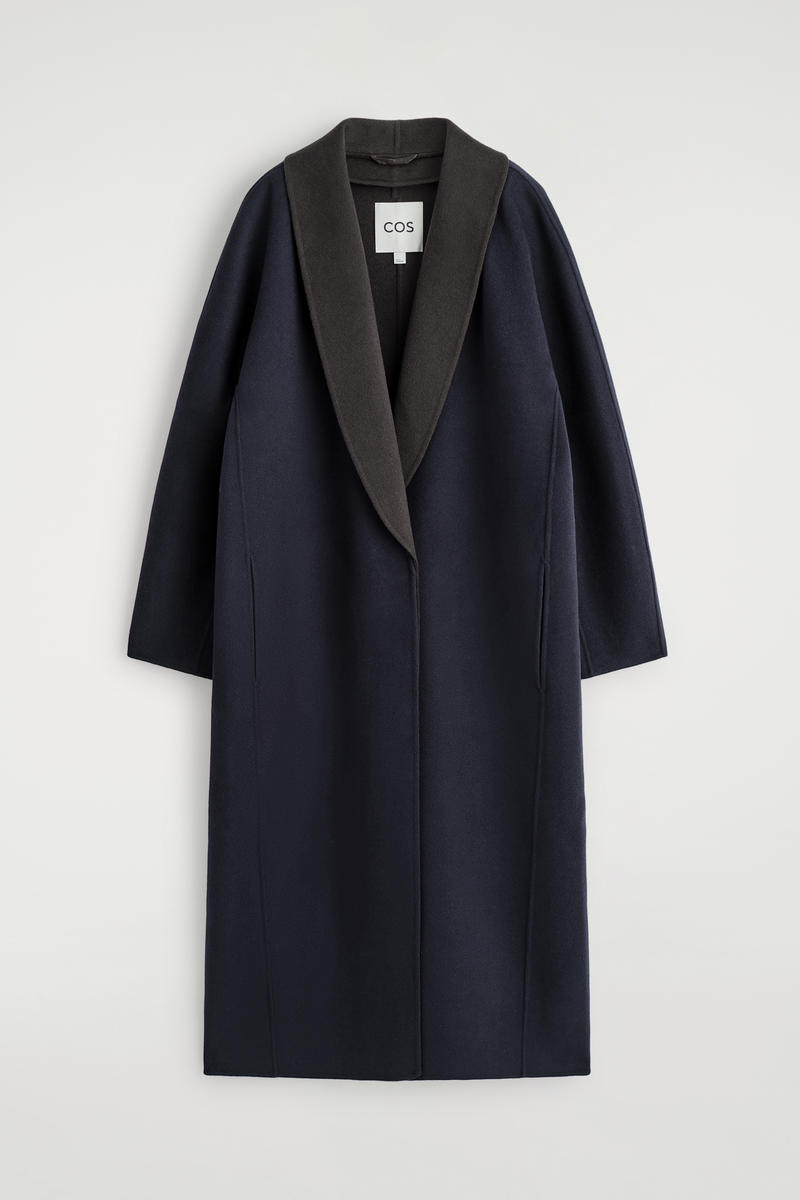 DOUBLE-FACED WOOL SHAWL-COLLAR COAT ダブルフェイスウールショール