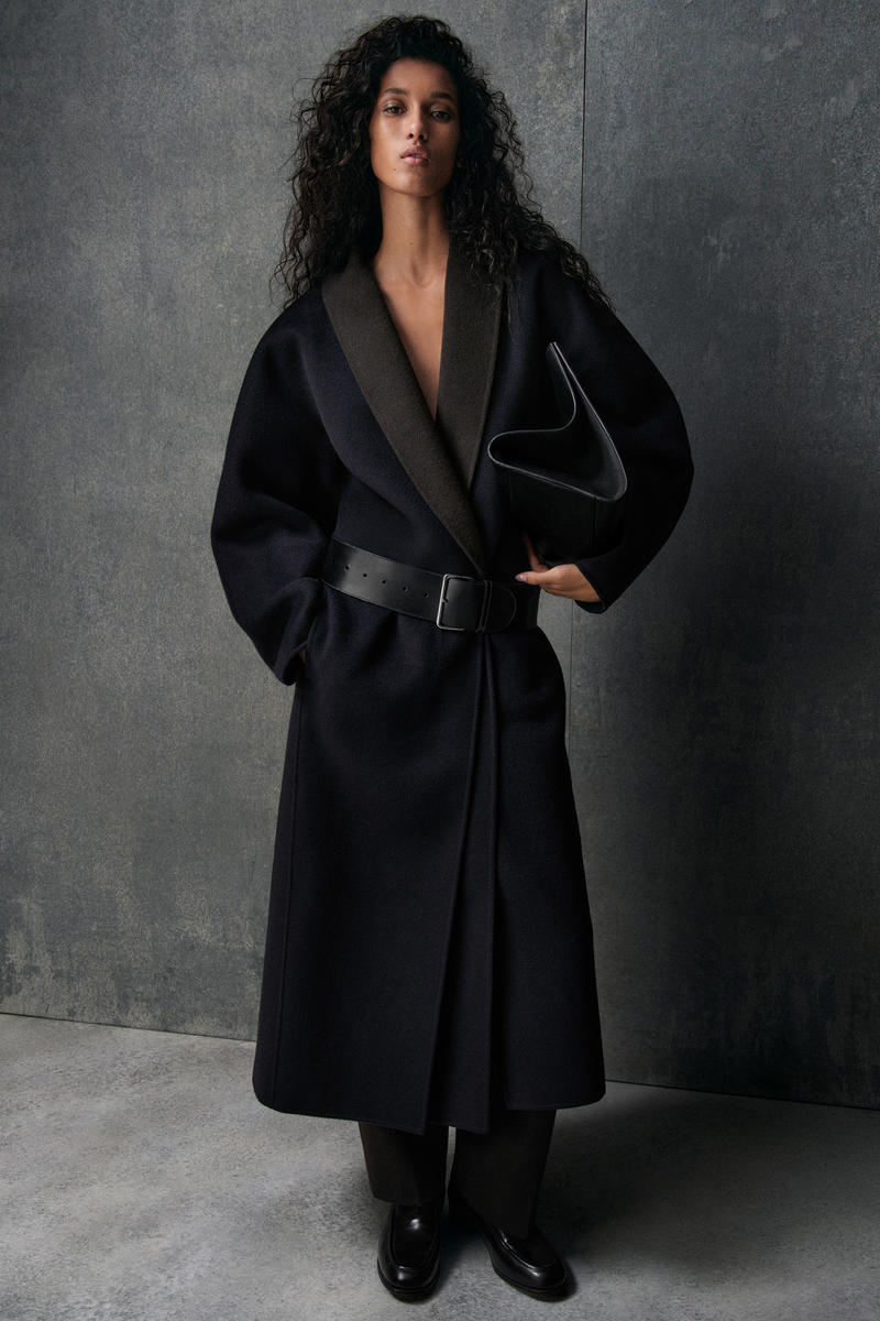 DOUBLE-FACED WOOL SHAWL-COLLAR COAT ダブルフェイスウールショール