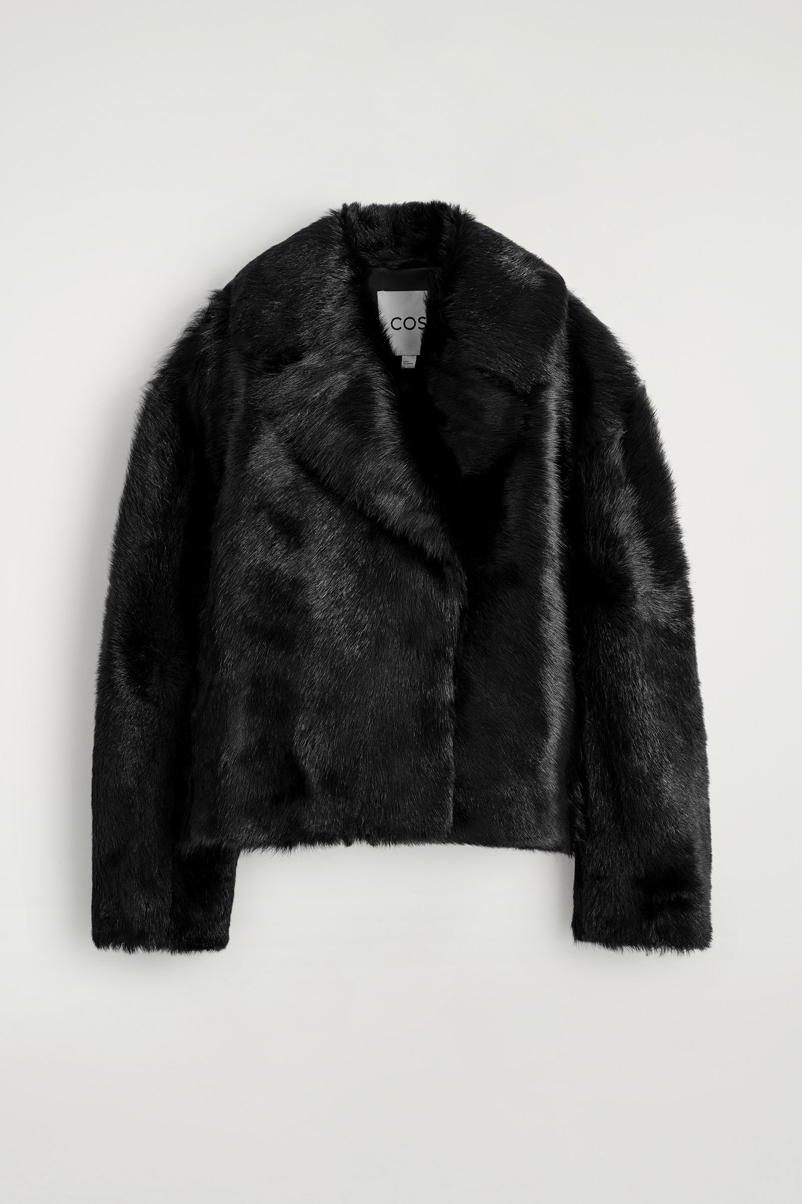 COLLARED PONY HAIR LEATHER JACKET 襟付きポニーヘアレザージャケット