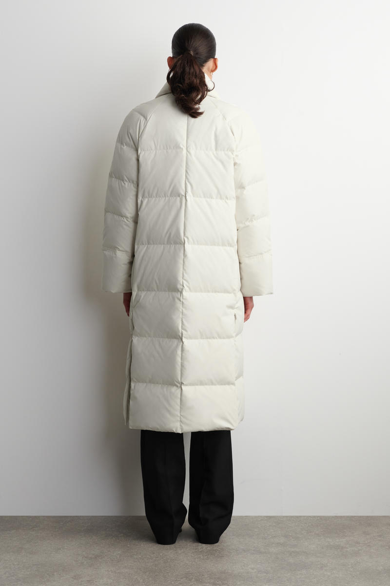 SHAWL-COLLAR QUILTED DOWN COAT ショールカラーキルティングダウン
