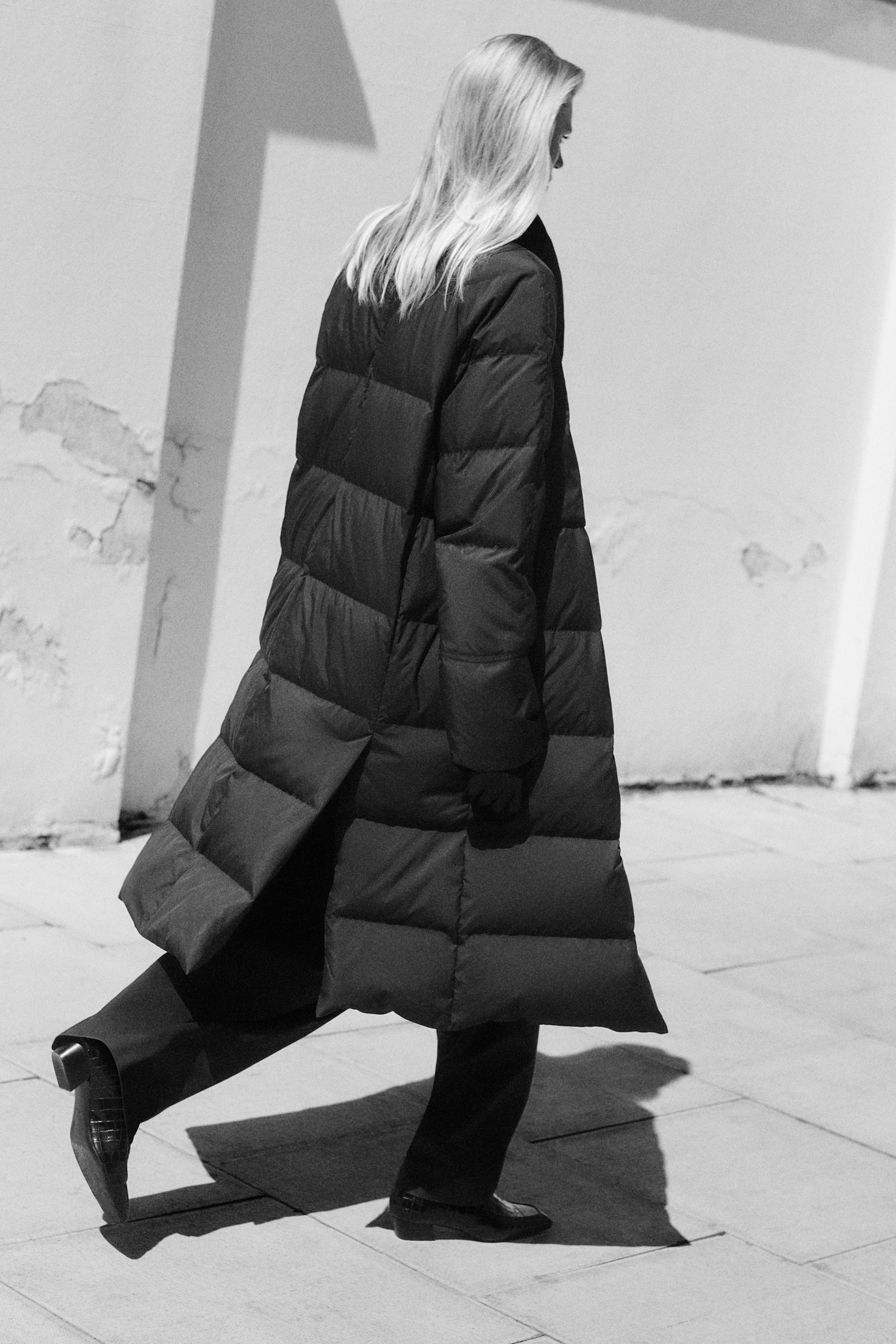 SHAWL-COLLAR QUILTED DOWN COAT ショールカラーキルティング