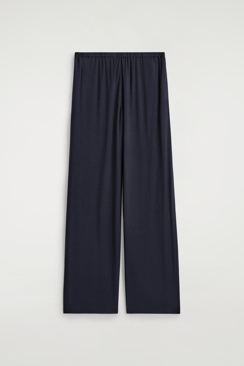 FLUID JERSEY WIDE-LEG TROUSERS フルイドワイドレッグジャージー
