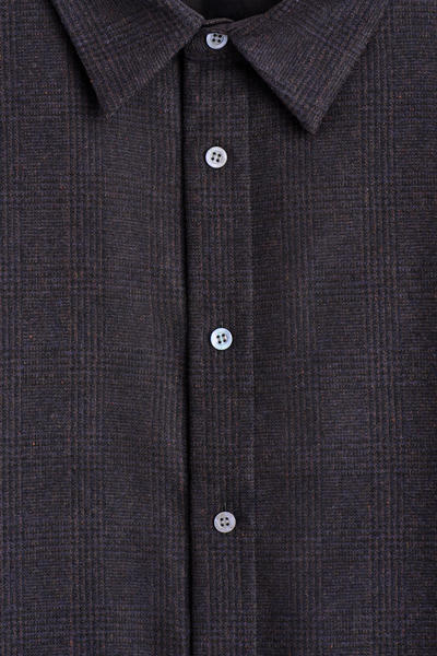 COS リラックスウールフランネルシャツ