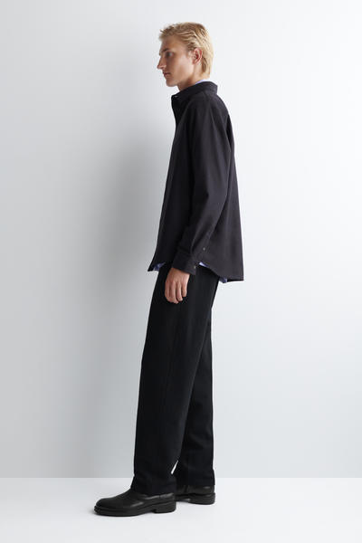 COS リラックスウールフランネルシャツ