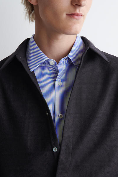 COS リラックスウールフランネルシャツ