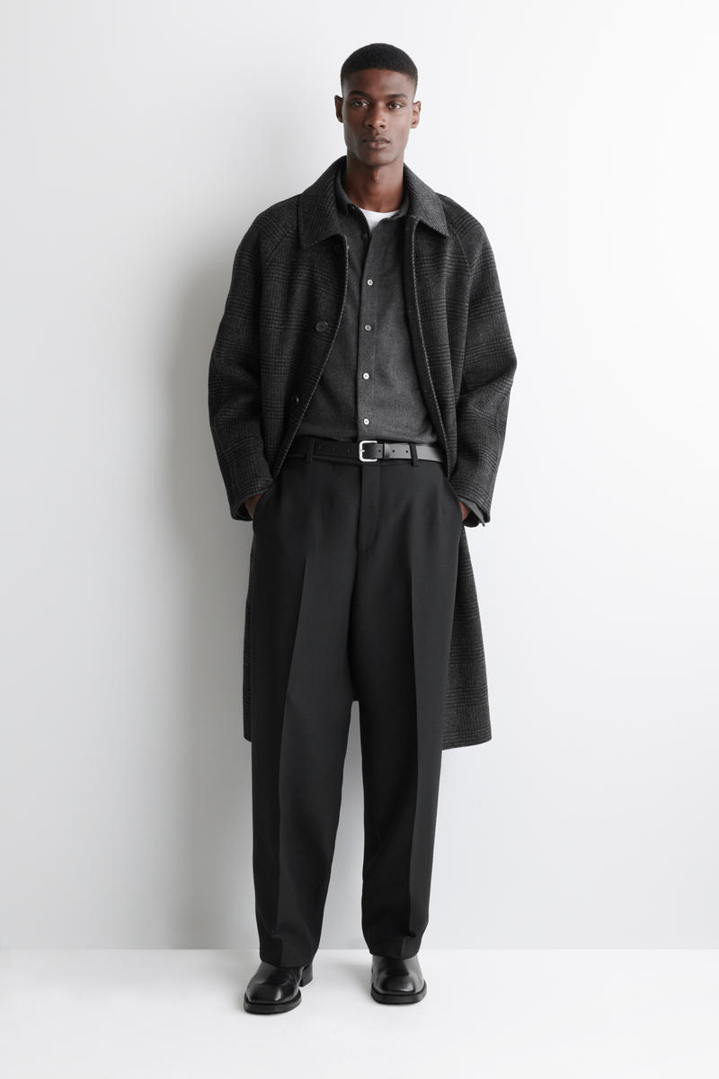 COS リラックスウールフランネルシャツ