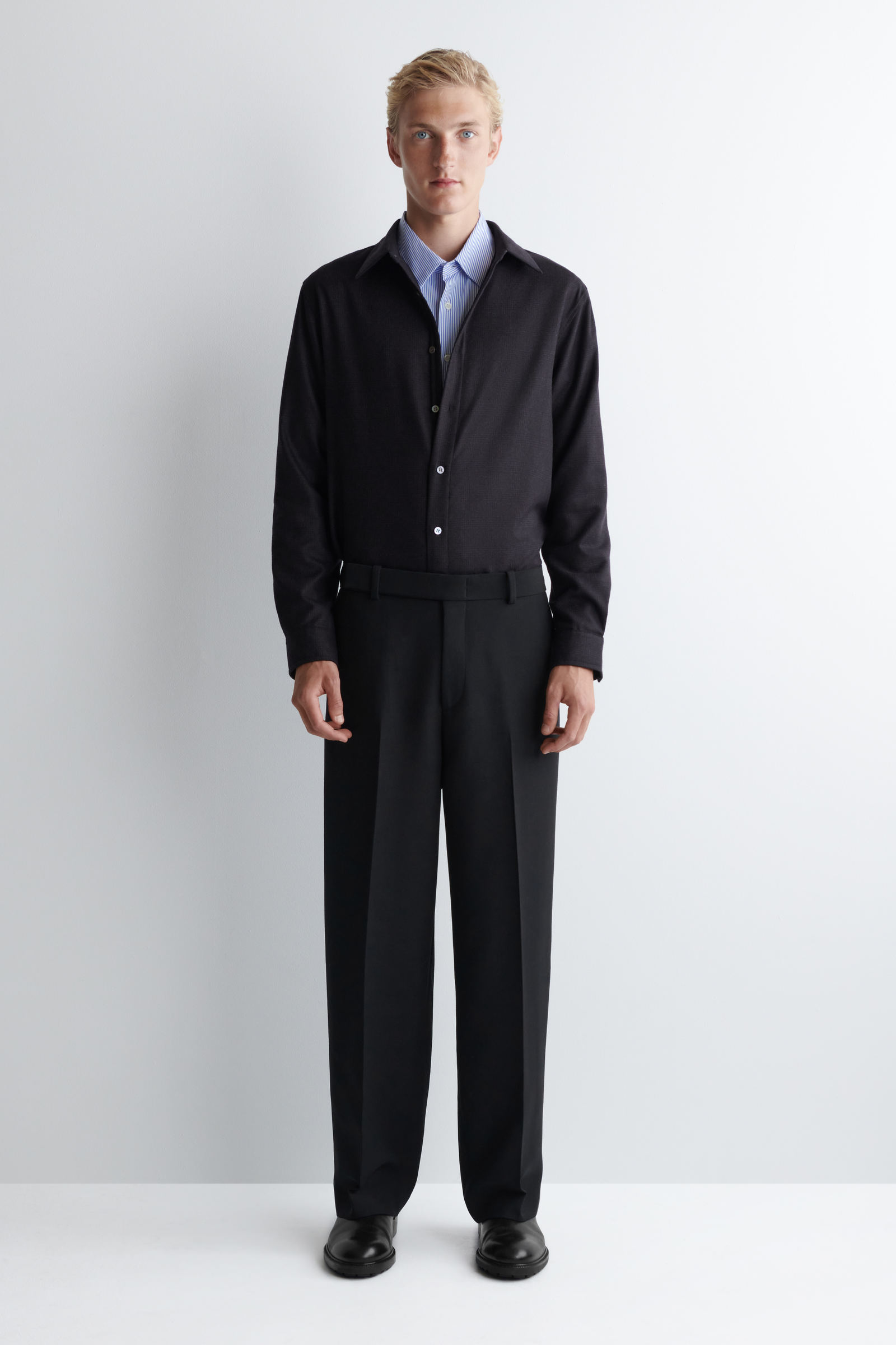 RELAXED WOOL-FLANNEL SHIRT リラックスウールフランネルシャツ