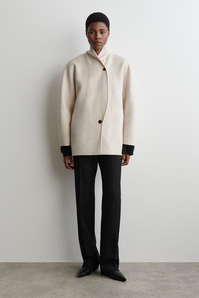 COS ダブルフェイスウールピーコート