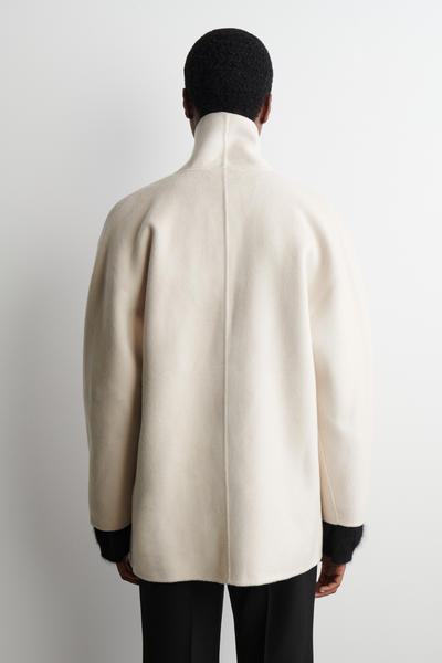 COS ダブルフェイスウールピーコート