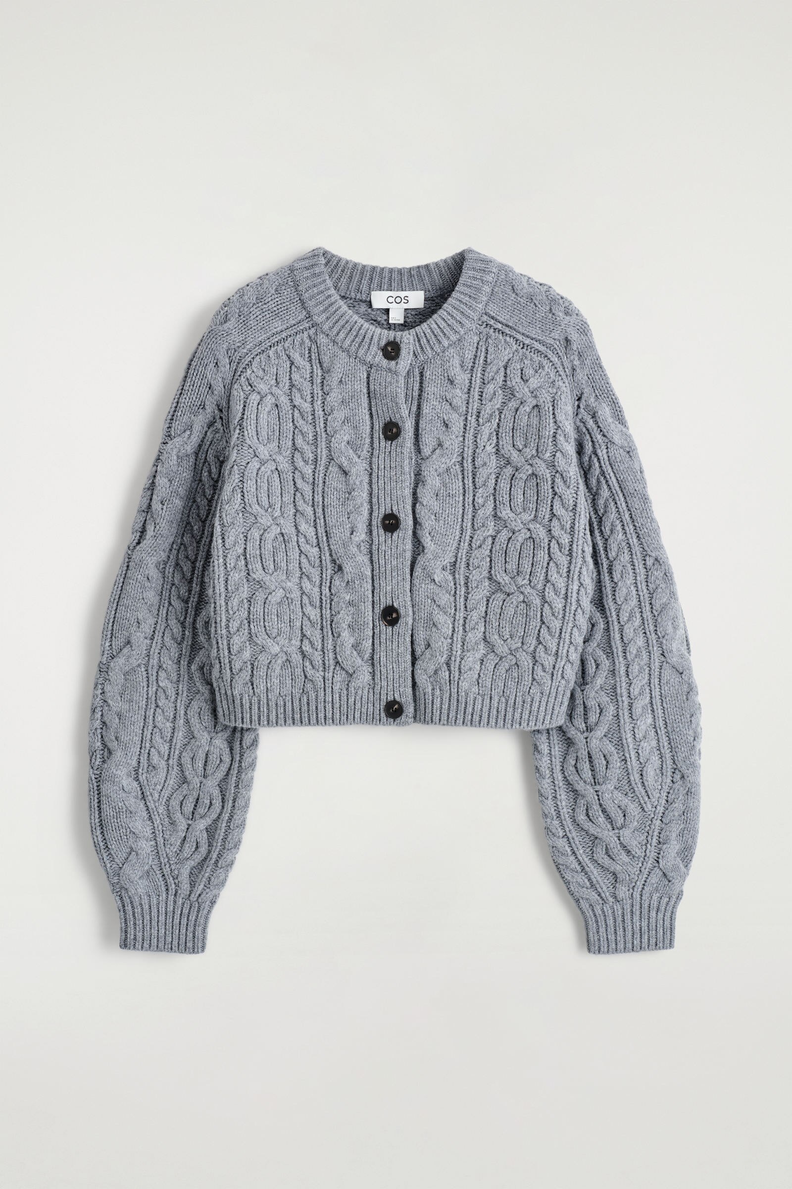 CABLE-KNIT MERINO WOOL CARDIGAN ケーブルニットメリノウール
