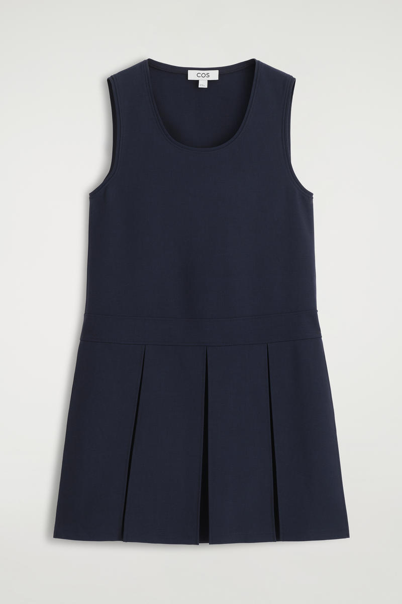 SLEEVELESS PLEATED MIDI DRESS ノースリーブプリーツミディドレス