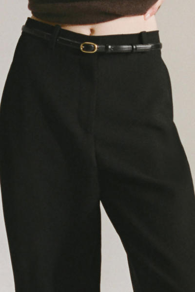 COS クロップドウールバレルレッグトラウザーズ