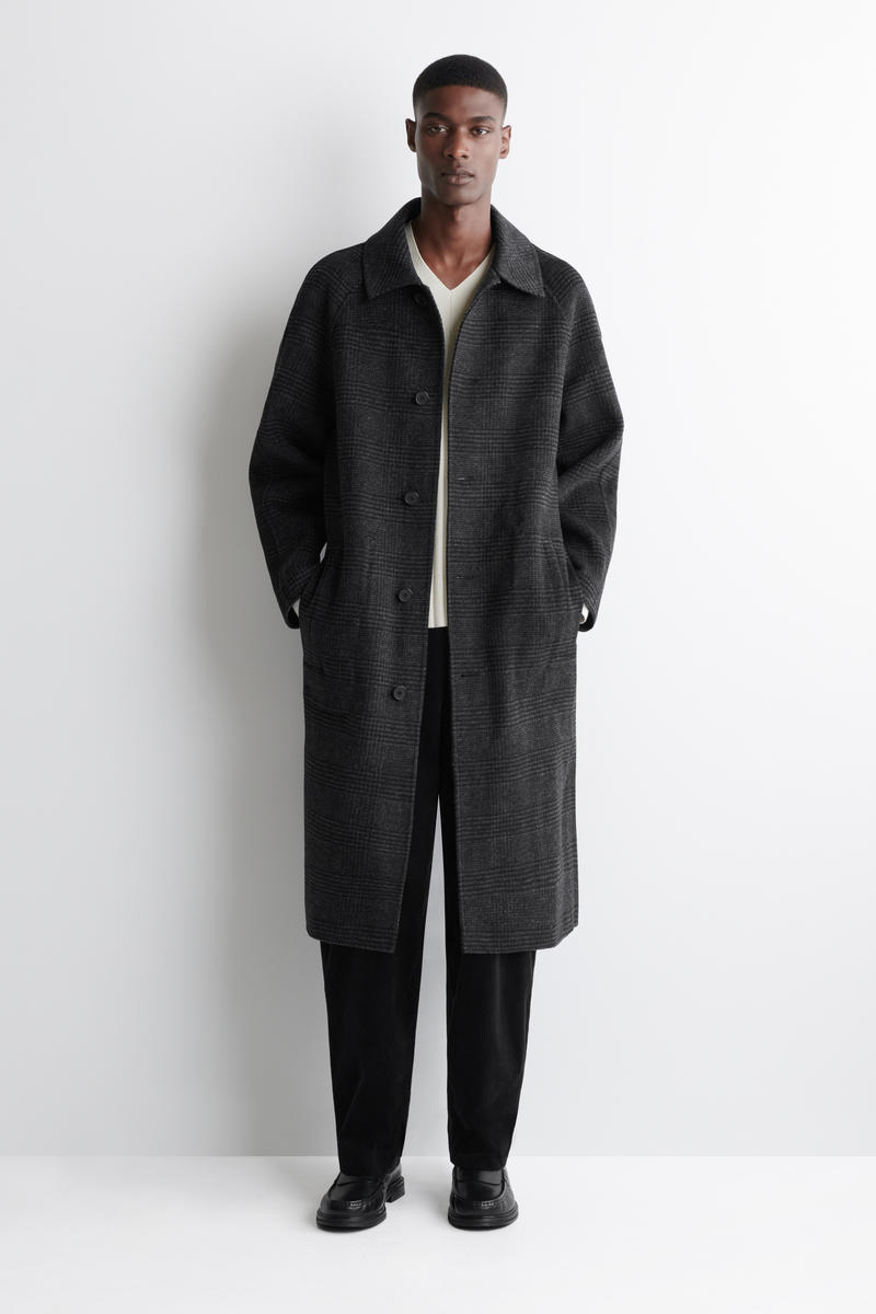 REVERSIBLE CHECKED WOOL COAT リバーシブルチェックウールコート